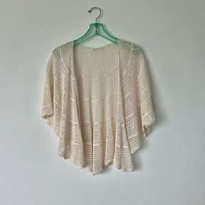 Volcom Cream Crochet Shrug